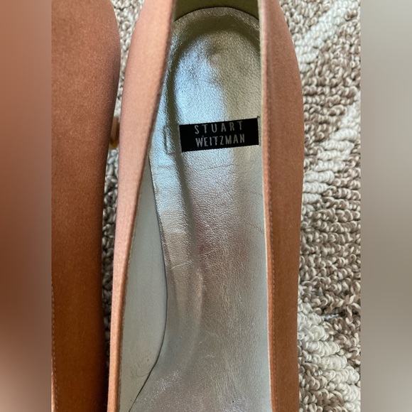 Stuart Weitzman Tan Block Heels - Picture 3 of 5